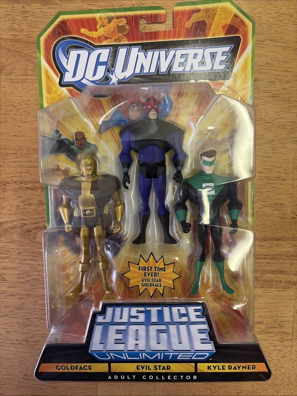 Justice League Unlimited 3-Pack GOLDFACE EVIL STAR KYLE RAYNER Figure Set New!